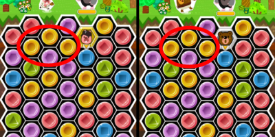 同一フィールドで同じブロックを消す。